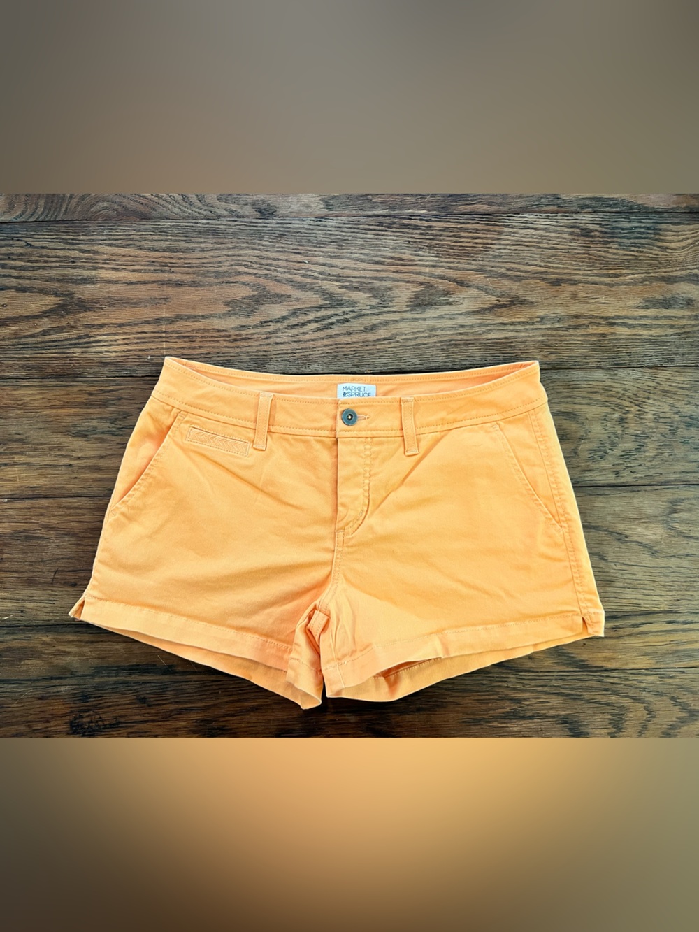 Market & Spruce Orange Women's Jean Shorts